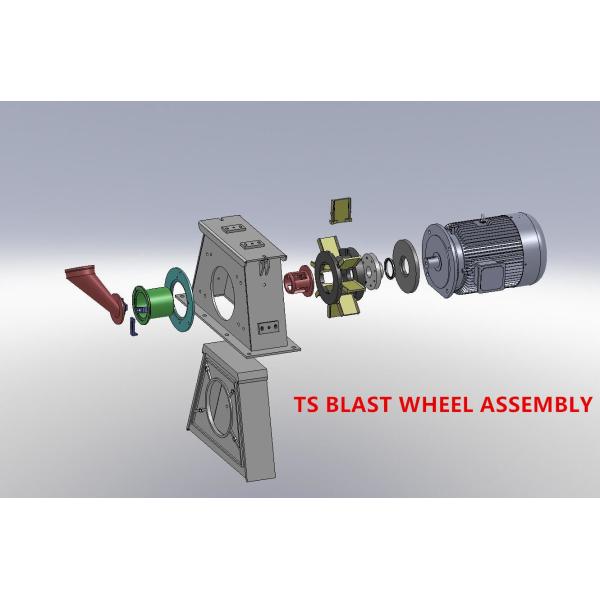 High Chromium Blasting Machine Parts , Wear Resistant 11kw Blast Wheel Parts