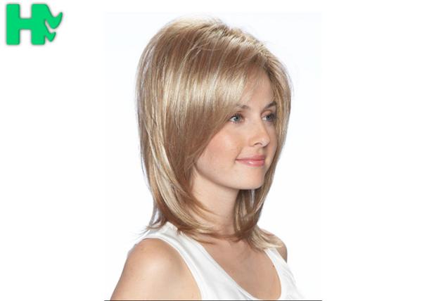 Synthetic Hair Wigs For Black Women Blonde Natural Looking Wigs Straight