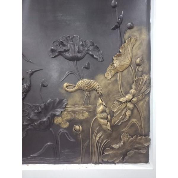 Natural Sandstone Relief Mural Hand Carved Picture Based Customization Marble Sandstone Relief