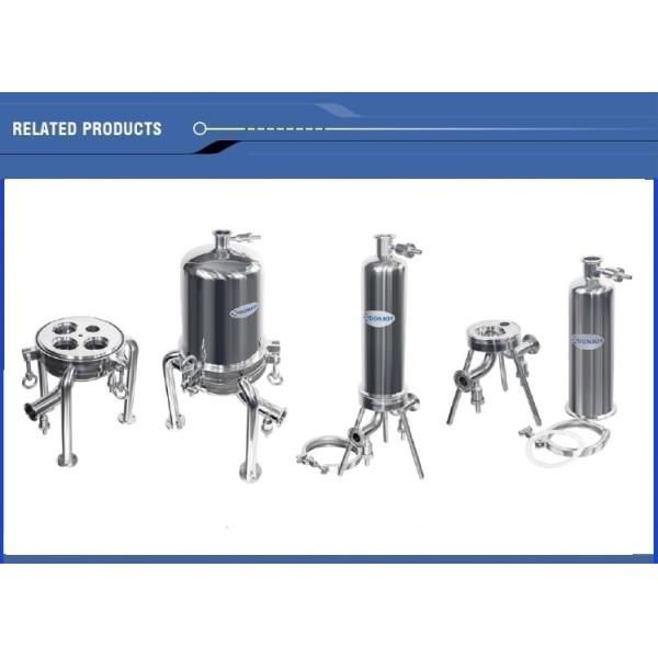 Корпус фильтра патрона 40 дюймов санитарный для оборудования фильтрации пива