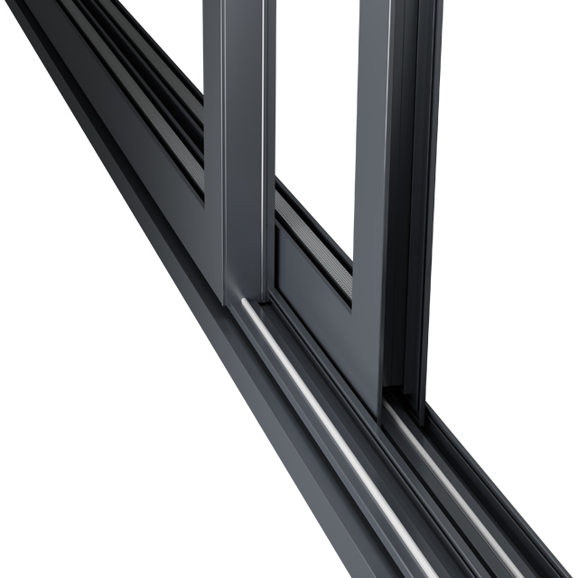 Weatherproofing Insulating 3mm Aluminium Sliding Windows For Balcony