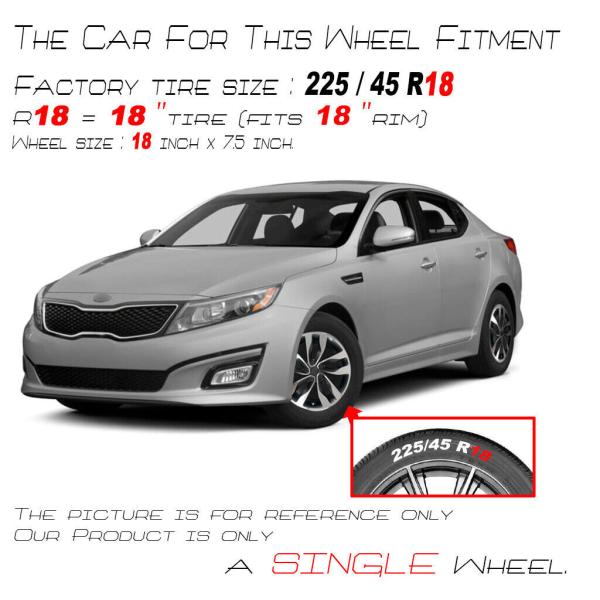 18 Wheel for 2014-2015 Kia Optima OEM Quality Factory Alloy Rim 74706