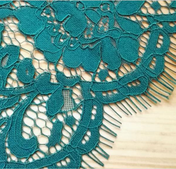 French  Eyelash Lace Fabric with cord  for Bridal Dress with Ivory / Pink color