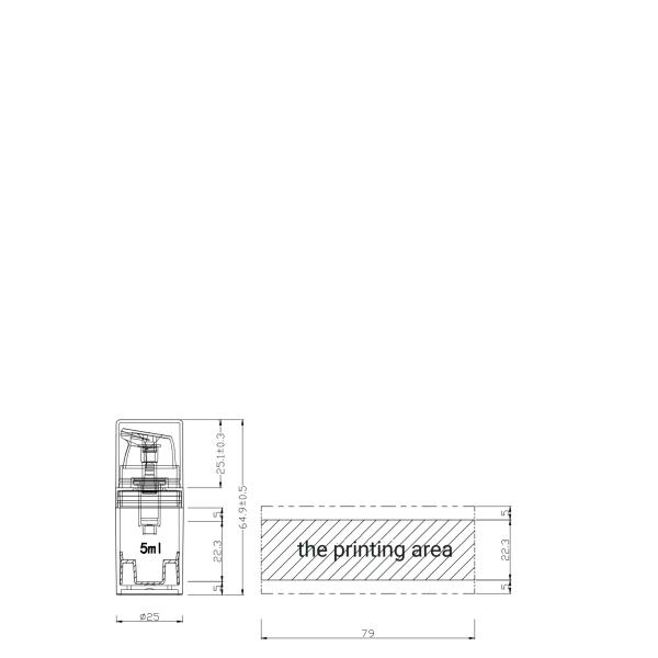 Cylindrical K1305 Airless Serum Pump Bottles Alkali Resistant Nonspill