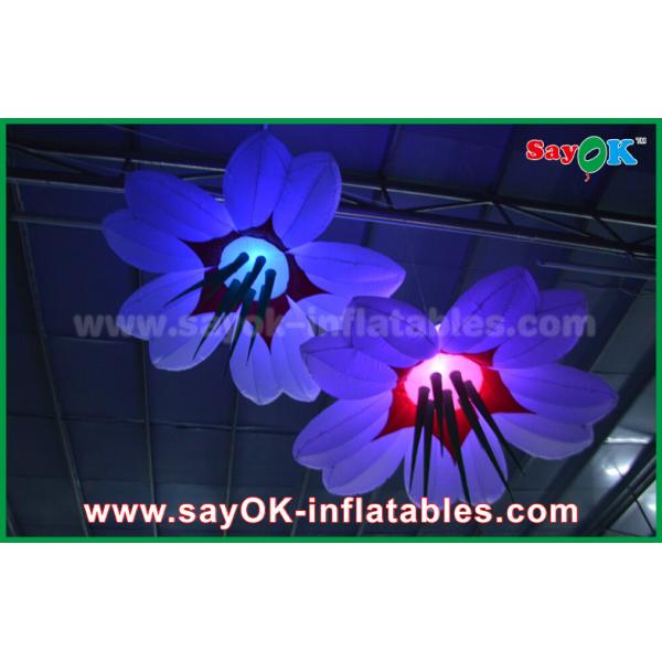 LED Hang Flower Inflatable Lighting Decoration Nylon Cloth For Advertising / Event