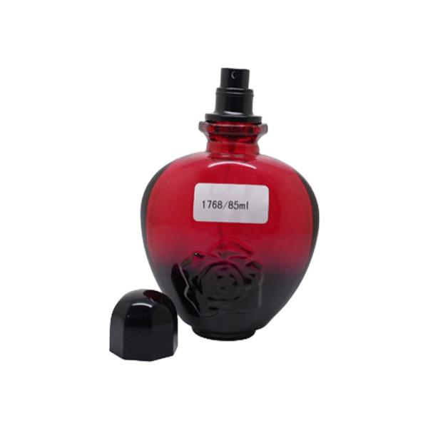 Taille vide rechargeable rouge et noire des bouteilles 170mm du parfum 60ml avec la pompe argentée de cuir embouti