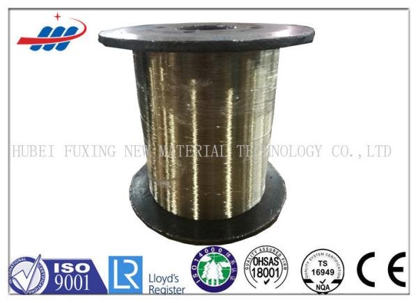 Rubber Hose / Tyre Bead Wire 0.25-0.35mm Gauge With Brass Coated Surface