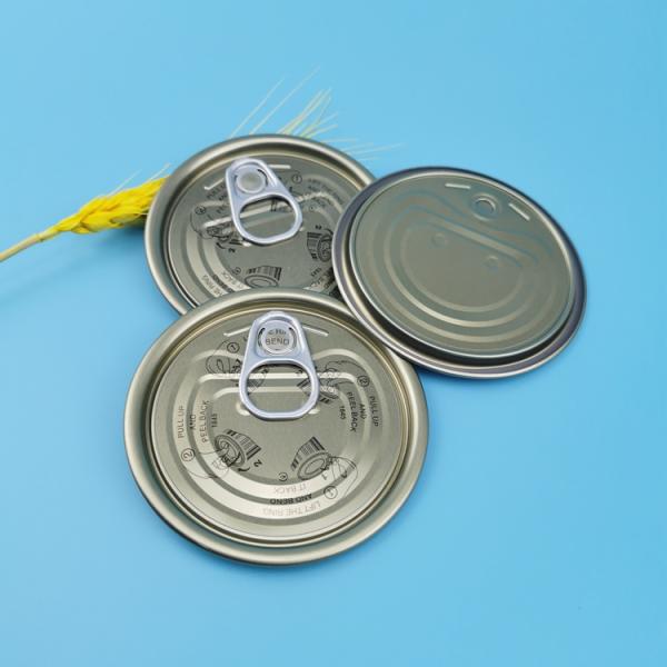 ISO Tinplate Lid Eoe Bpa Free Round Food Can Tuna Fish Easy Open End
