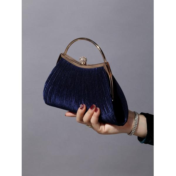 EUROPA Y LOS EEUU RETRO COLOR sólido anillo de mano recubierto moda cerradura cerrada bolsa de comedor cadena bolsa de cuerpo cruzado