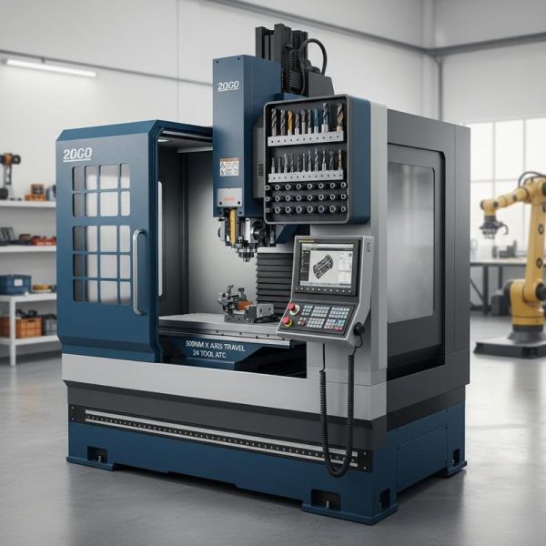 500 mm X-axis Travel CNC Vertical Milling Machine with 24 Tool Magazine and Fanuc 0i-MF Control System