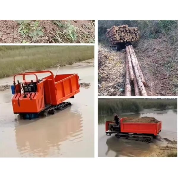 Hydraulic High Performance 1 Ton Tracked Dumper With ISO9001 Certification