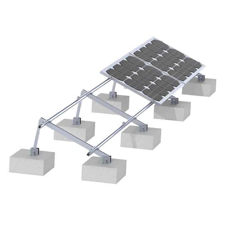 Durable Solar Panel Mounting Brackets with Preassembled Support Rack and Rust Resistant Csteel Beam for Installation