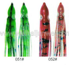 Soft squid skirt fishing lure color: 45#~55# size:3~15
