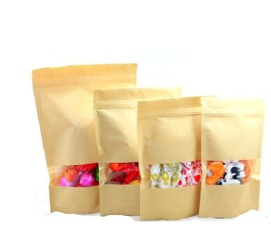 Cheap Price Food Grade Soy Ink Printing 100Kg Craft Pouch Custom Sugar Paper Bags Packaging With Own Logo
