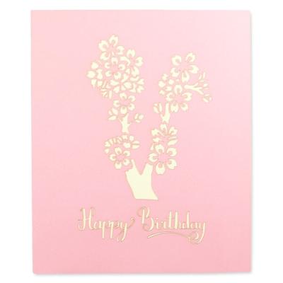 ROHS Cherry Blossom Tree Pop Up Card, Greeting Cards OEM ODM
