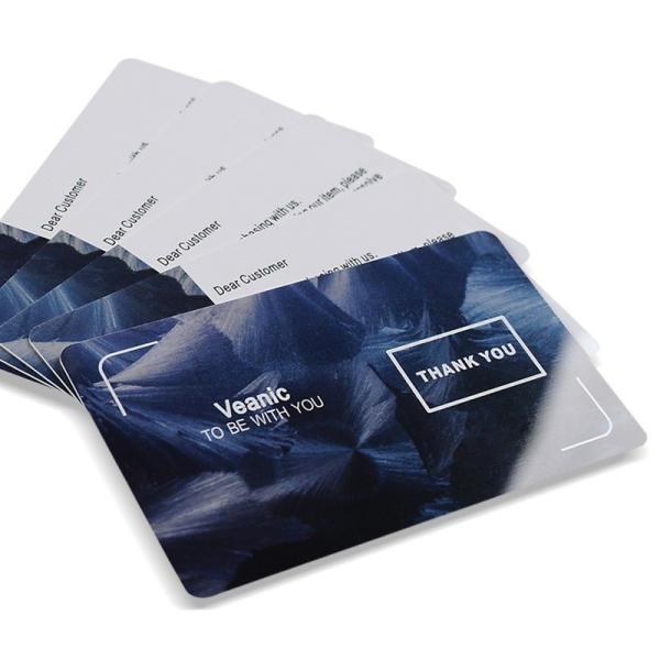 After-sales service card thank-you card 4 colors CYMK offset printing Matte Glossy Frosted Custom Logo Gift card