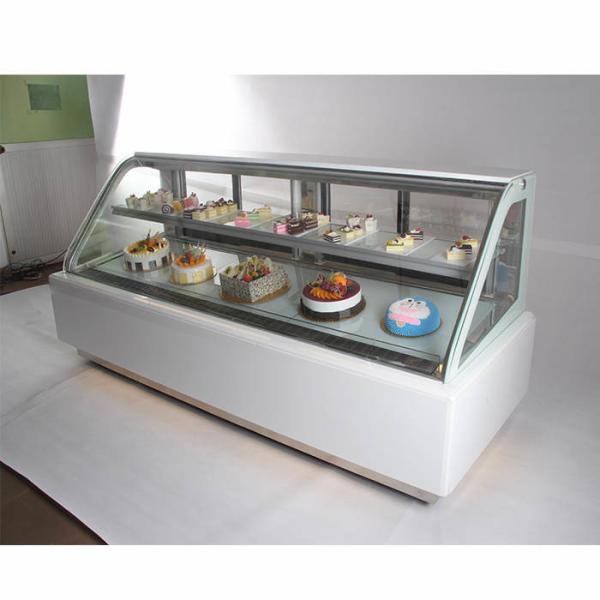 Flat Shelves 900W Commercial Bakery Equipments 1.8m Bakery Display Fridge
