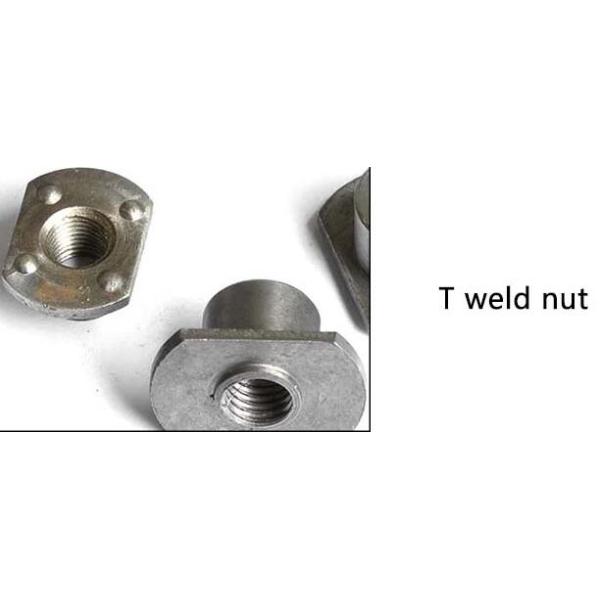 DIN928 Square Weld Nut / Automobile Industry Stainless Steel Nuts Four Angle Welding