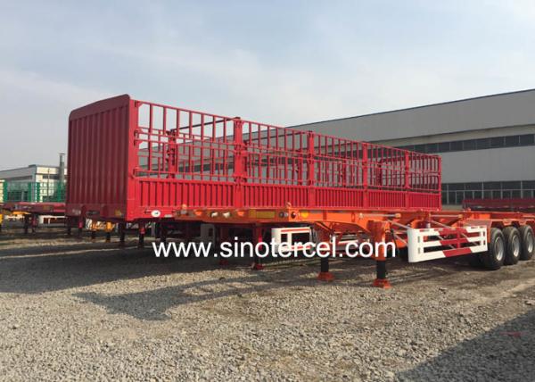 Suspension Mechanical Fence Semi Trailer 53 Feet Bulk Cargo Semi Trailer  