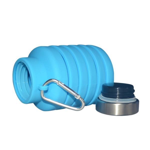 Запасенные бутылки с водой бутылки с водой 500ml Eco силикона дружелюбные складные