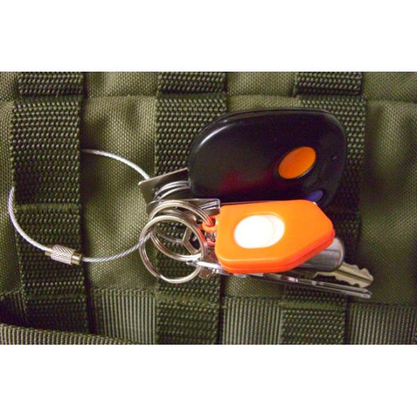 Кольцо петли кабеля пряжки провода бирки багажа ключевое, веревочка провода Кейчайн нержавеющей стали