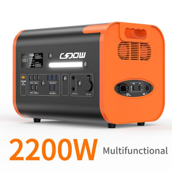 Customized 120V Portable Power Station 2000W AC Pure Sine Wave