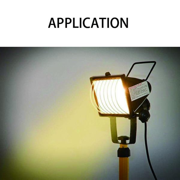 100W Transparent Glass Tube Ceramic Lamp Holder for Sports Stadiums Lighting Solutions