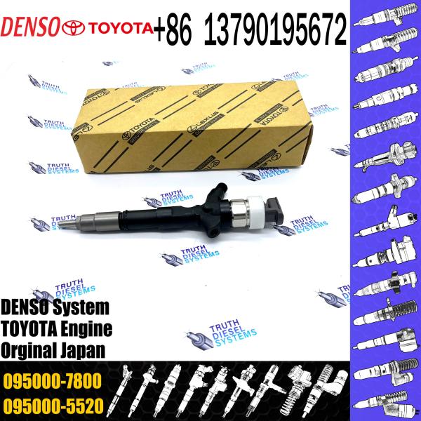 injecteur à rail commun 23670-30310 095000-7800 injecteur pour TOYOTA 2KD-FTV, D-4D, TRH2