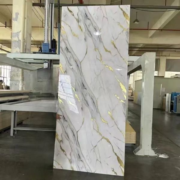 Spc Shower Marble Wall Panel Waterproof Bathroom 3d Uv Board Marble Sheet Pvc Uv 3d Panel Wall Panel Marble Pvc