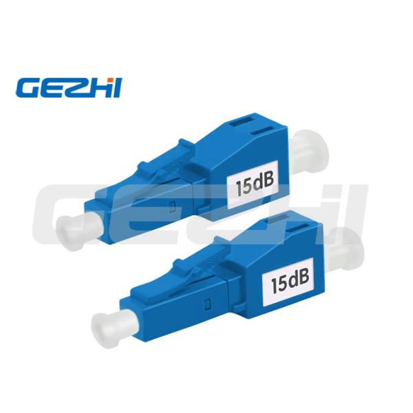 Material de plástico Attenuador de fibra óptica LC UPC 1dB-30dB Attenuador fixo variável