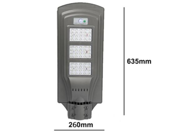 60 LED 40W 60W IP65 Solar Street Light With Radar Motion Sensor Remote Control
