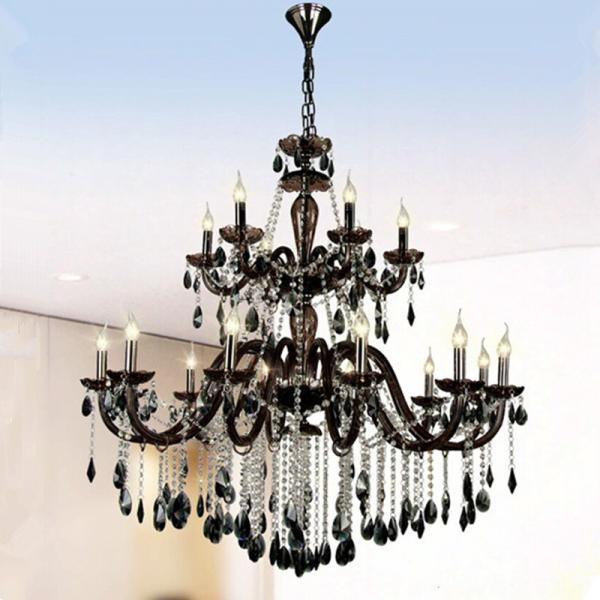 Murano Grey Color Crystal Chandelier For Hotel Project Home (WH-CY-122)
