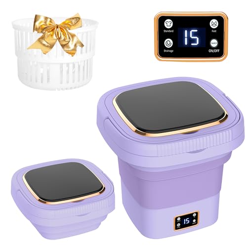 Plastic Tub Fully-automatic Portable Mini Folding Washing Machine for Underwear Socks