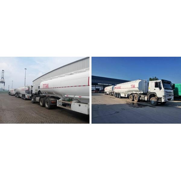 TITAN 3 Axle 45000 Liters Diesel Fuel Trailer Oi Fuel Tanker Trailer for Sale in DRC