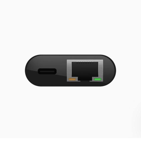 Adaptateur de charge USB-C à Ethernet de 60 W - Port Ethernet Gigabit Compatible avec les appareils USB-C Adaptateur Ethernet à USB-C