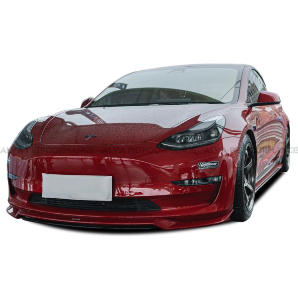 MODEL 3 2019 Plus Dry Carbon Fiber Body Kits Front Lip Side Skirts Rear Diffuser Rear Spoiler Exterior Accessories