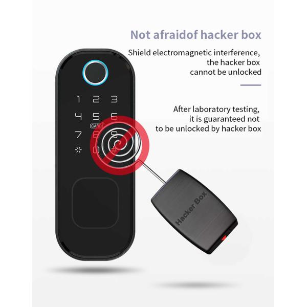 Wireless Smart Fingerprint Door Lock Surface Mounted Rim Door Lock