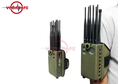 Do jammer portátil de rádio do sinal da frequência ultraelevada bateria poderosa recarregável para fora
