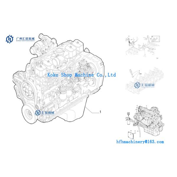 Komatsu 6754-72-1220 6D107 Excavator Engine Injector Common Rail Limiting Valve 1110010028