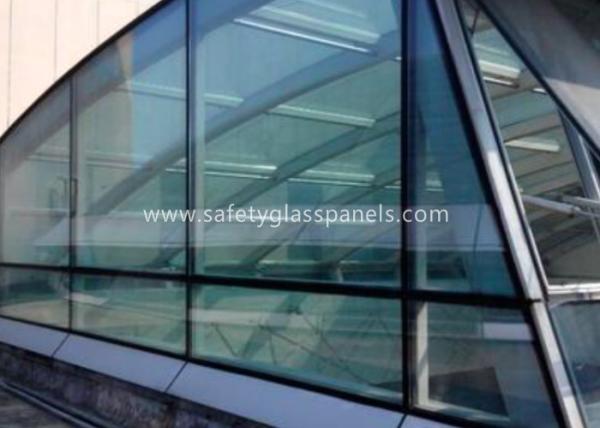 Green House Tempered / Laminated Safety Glass , Curved  Sheet Glass Panels