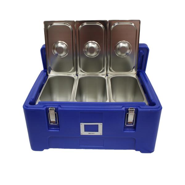 Cold Drinks 25L Insulated Food Transport Box Smooth Rotational Stackable Transport Box