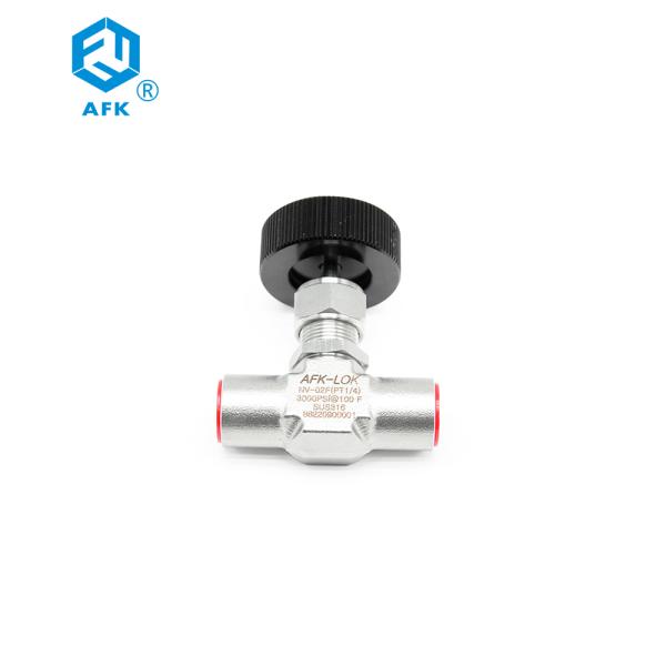 Игольчатого клапана двухсторонний 1/8 1/4 3/8 1/2 нержавеющей стали давления 3000psi AFK дюймов высокого