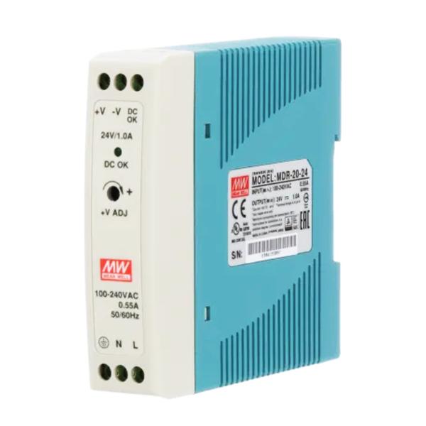 L'alimentation d'énergie industrielle de rail DIN 24W 24V 1A a enfermé pour le commutateur de PoE