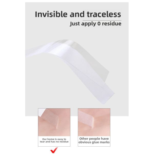 Wholesale Anti-Exposure Double-Sided Patches Invisible Traceless Fixed Adhesive Tapes for Chest Shoulder Straps Printer Supplies