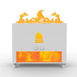 Simulation Closet 3D Flame Aromatherapy Salt Stone Air Humidifier USB Essential oil Diffuser for Home Room Fragrance