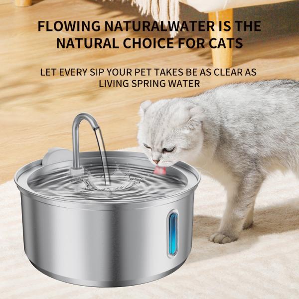 Pet Water Dispenser With Filter CE FCC ROHS IP68 Certified 5V ≥ 1.5A Adapter Suitable