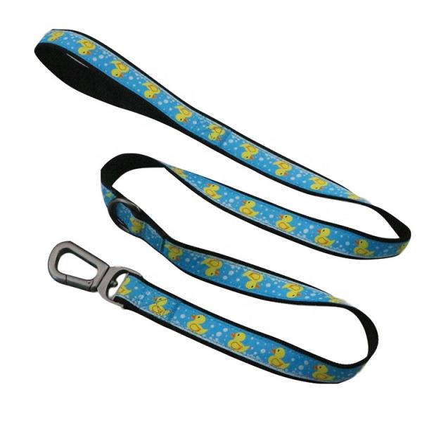 Durable Black Pet Dog Collar PVC Logo Soft Polyester Custom Dog Collars