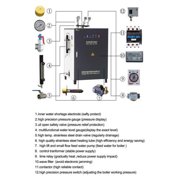Low Pressure Industrial Electric Steam Boiler For Dry Cleaning Machine