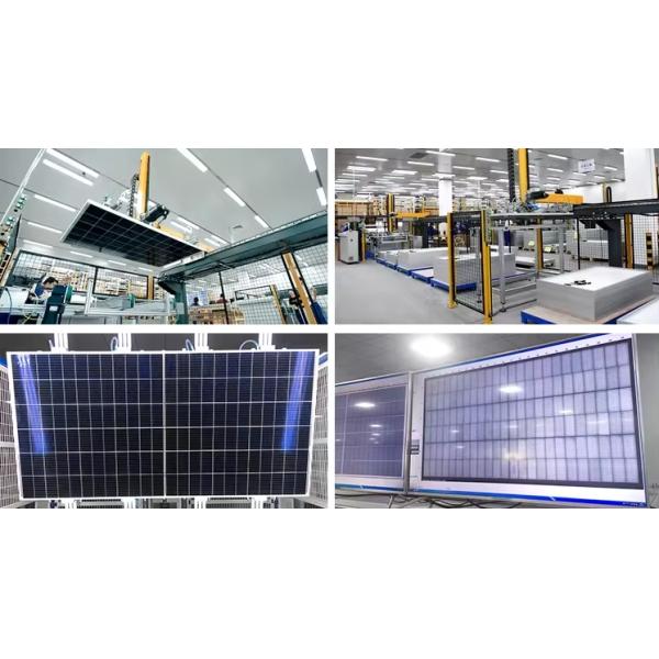 182mm Half Cut Cell Monocrystaline Silicon 420W-440W All Black Mono Solar Panel Module