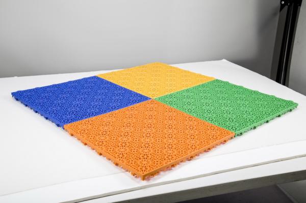 EN14877 standard Interlocking Playground Mats , Excellent Grip Modular Sports Flooring